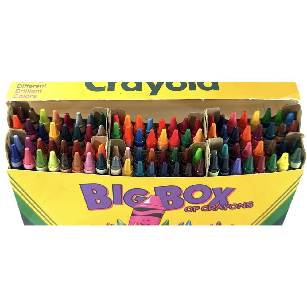 Vintage 1994 Crayola Big Box of 96 Crayon Non Toxic School Art Supplies USA - Picture 3 of 5